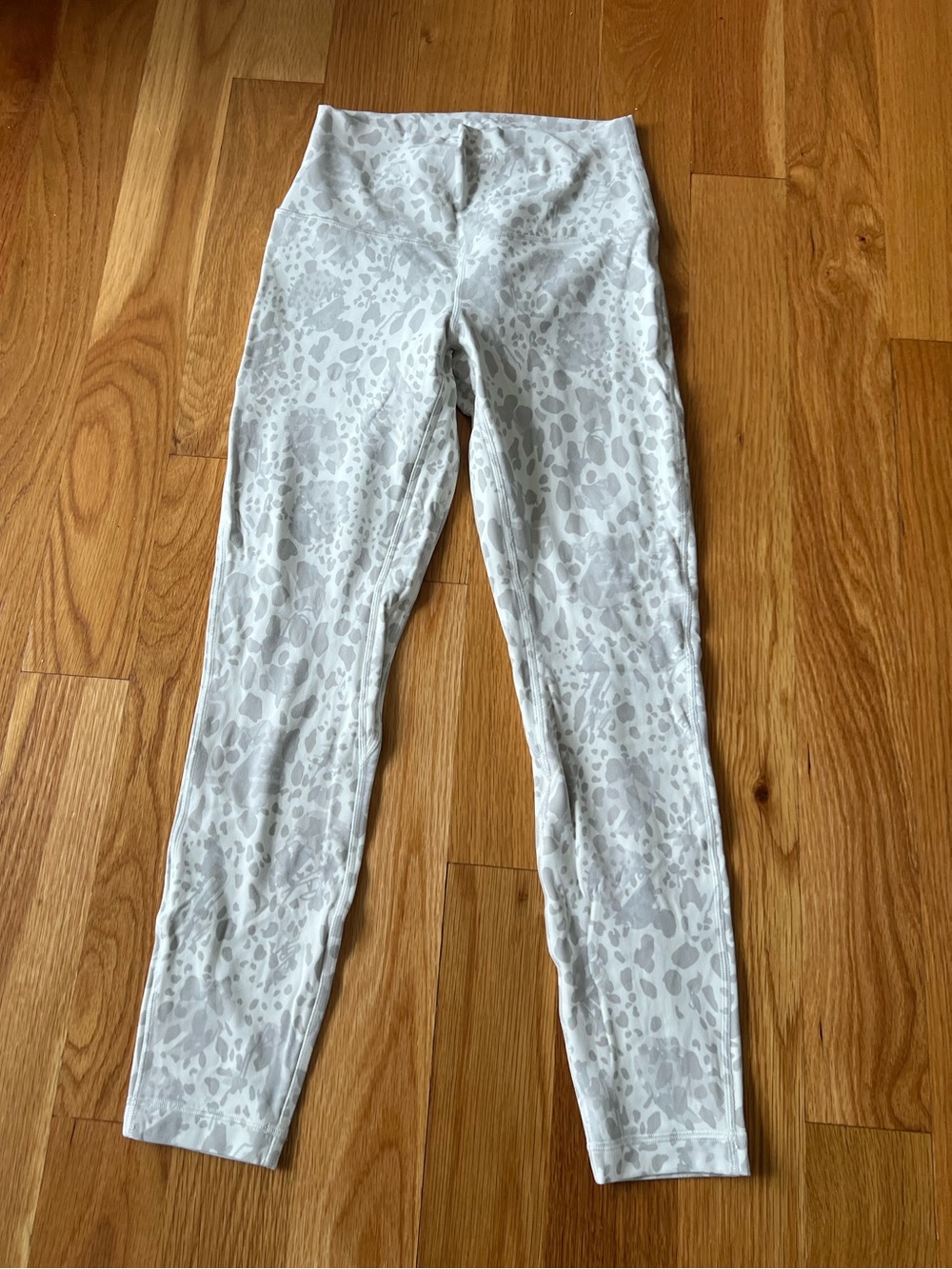 lululemon athletica Light Gray Printed High-Waist Leggings
